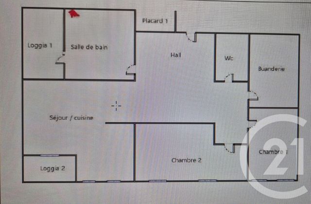 Appartement à vendre - 3 pièces - 73.02 m2 - SALON DE PROVENCE - 13 - PROVENCE-ALPES-COTE-D-AZUR - Century 21 Le Pays Salonais