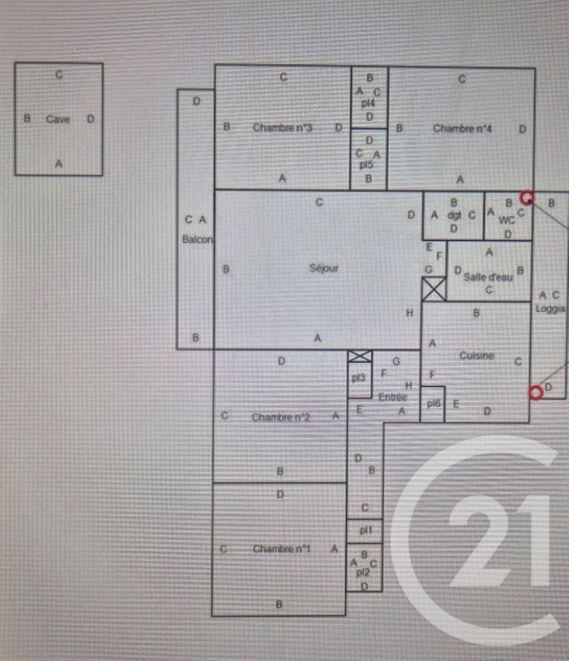 Appartement F5 à vendre - 5 pièces - 70.35 m2 - SALON DE PROVENCE - 13 - PROVENCE-ALPES-COTE-D-AZUR - Century 21 Le Pays Salonais